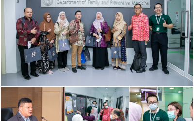 The Faculty of Medicine, PSU executive team, led by Assoc. Prof. Roengsak Leetanaporn, MD, (Dean) extended a warm welcome to dr. Arfianti, PhD, Dean of the Faculty of Medicine, Universitas Riau, Indonesia and the team.