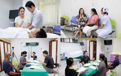 บรรยากาศการฝึกอบรมการดูแลแบบประคับประคองโดยใช้การจำลองสถานการณ์ (Simulation-based Training in Palliative Care)สำหรับแพทย์ประจำบ้านสาขาเวชศาสตร์ครอบครัว ชั้นปีที่ 3 วันที่ 30 มกราคม 2569