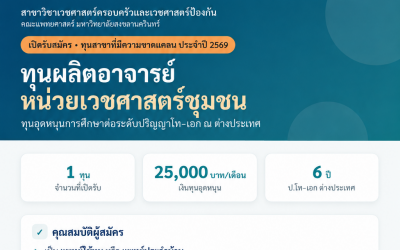 รับสมัครทุนผลิตอาจารย์